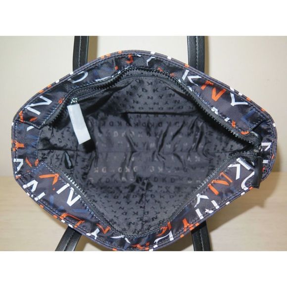 DKNY R21ADR89 LG Multicolor Signature Logo Allover Print Pam Shopper Tote $168 - Picture 11 of 13
